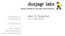 dusjagr labs business card front