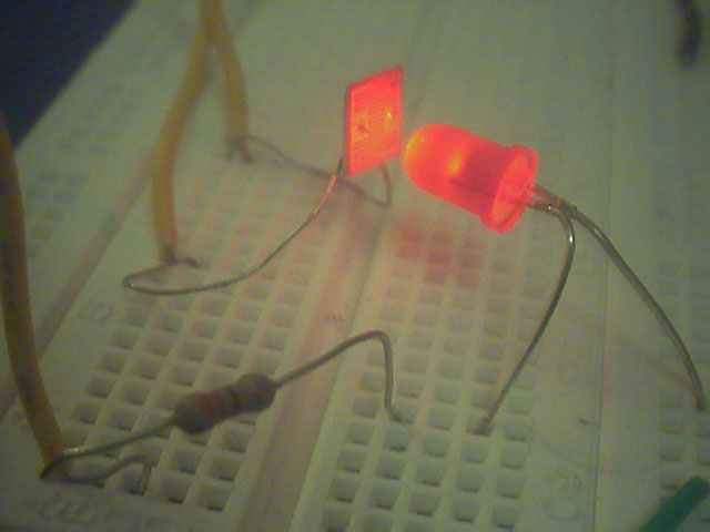 LED photoresistor pair